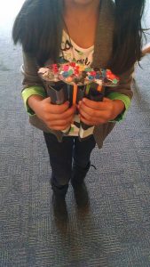 Kaleidoscopes made from recycled material at the San José Pubic Library makerspace